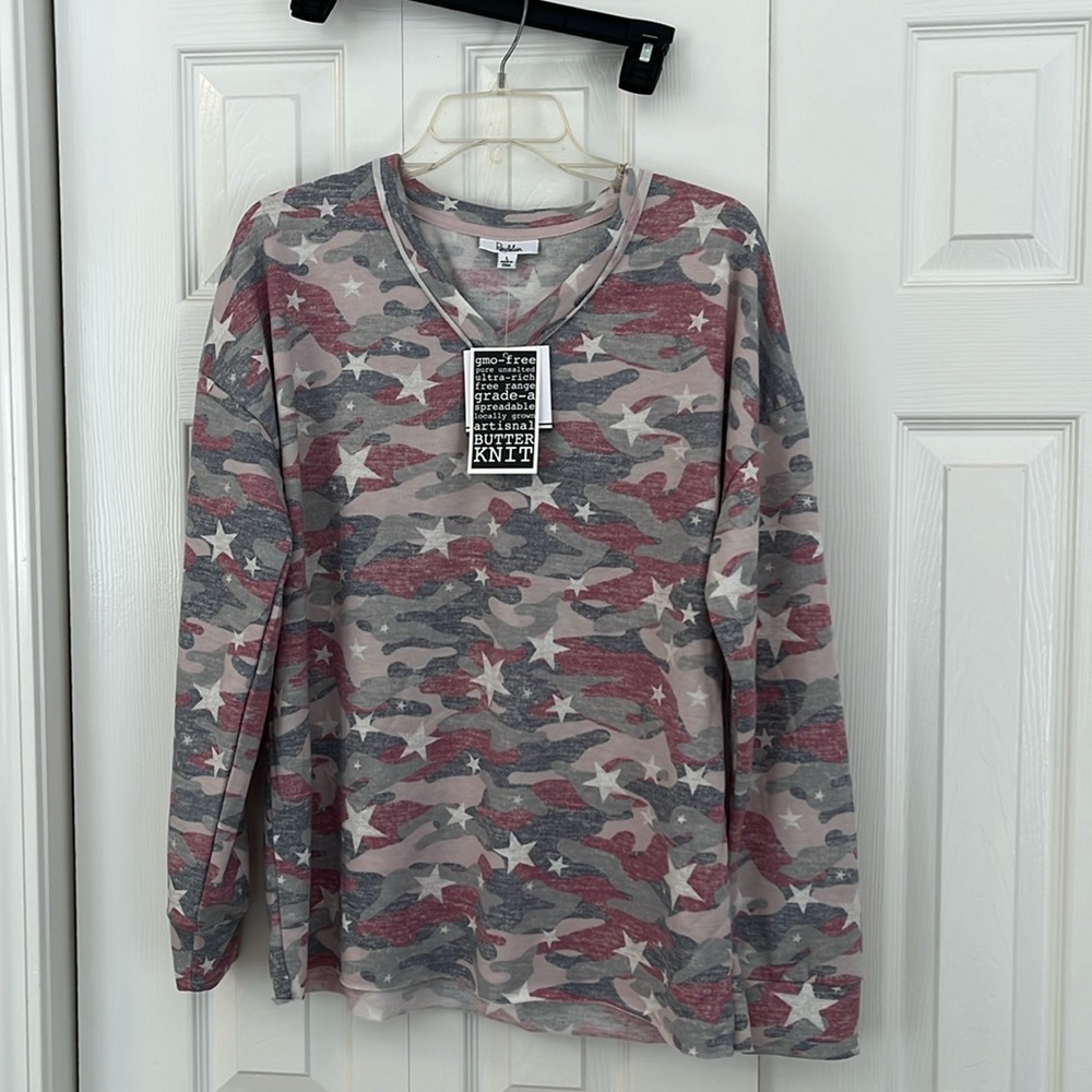424 NWT Roudelain size large women top